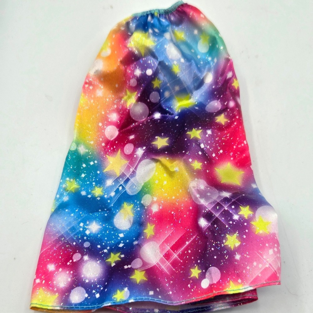 BARBIE Rainbow Galaxy Skirt RAINBOWS CLOUDS STARS FANTASY FASHION STYLE